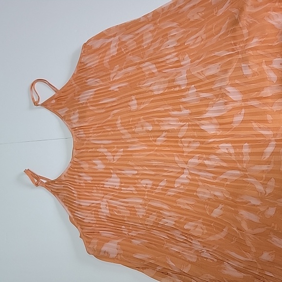 A NEW DAY JUNIOR ORANGE ACCORDION PLEATED DRESS/  XXL. - Picture 3 of 10